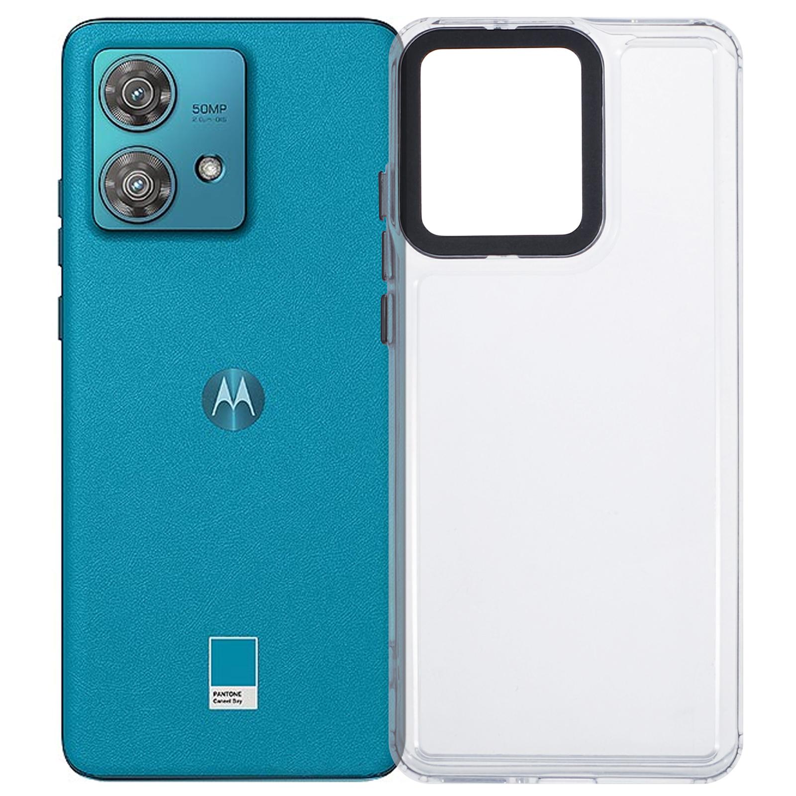 

Для Motorola Edge 40 Neo 5G Прозрачный чехол для телефона Гибридная задняя крышка из ПК+ТПУ Transparent