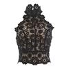 European and American summer new fashionable women's fashionable girls' stand-up collar, sleeveless lace backless irregular lace lace vest for women