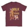 Peace Walking Monks And Aloka Dog Walk for Peace Men T Shirt  Amazing Tees Short Sleeve O Neck T-Shirt Cotton Summer Clothes