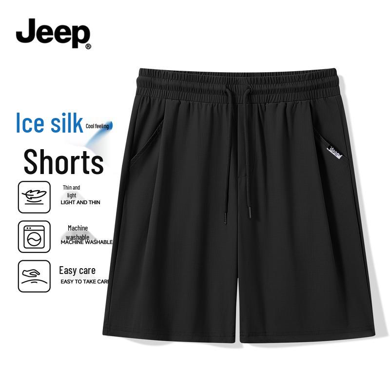 JEEP Men s Ice Silk Quick-Dry Summer Casual Shorts L