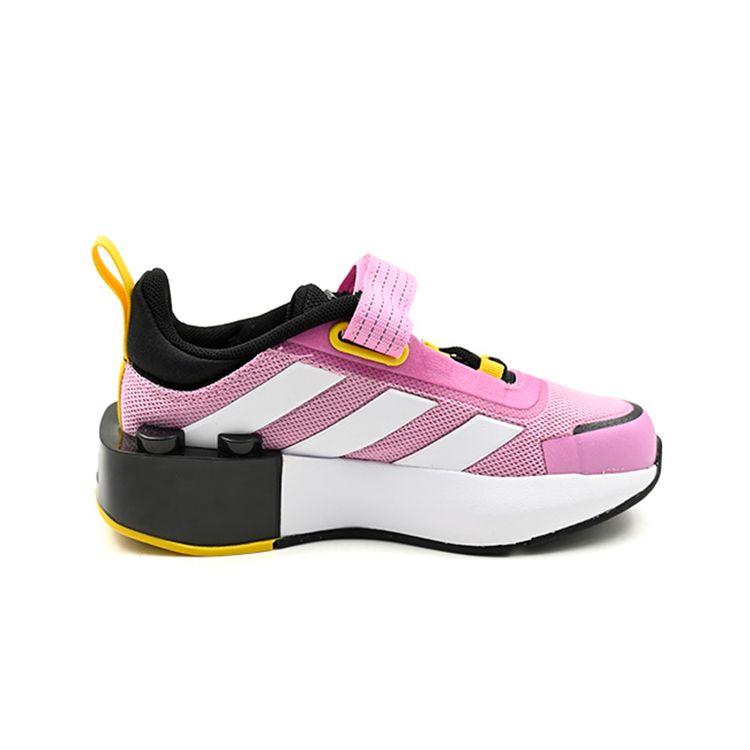 adidas LEGO x Tech Runner EL Little Kid Bliss Orchid Kids Sneakers Purple Cloud-White Core-Black HP5880