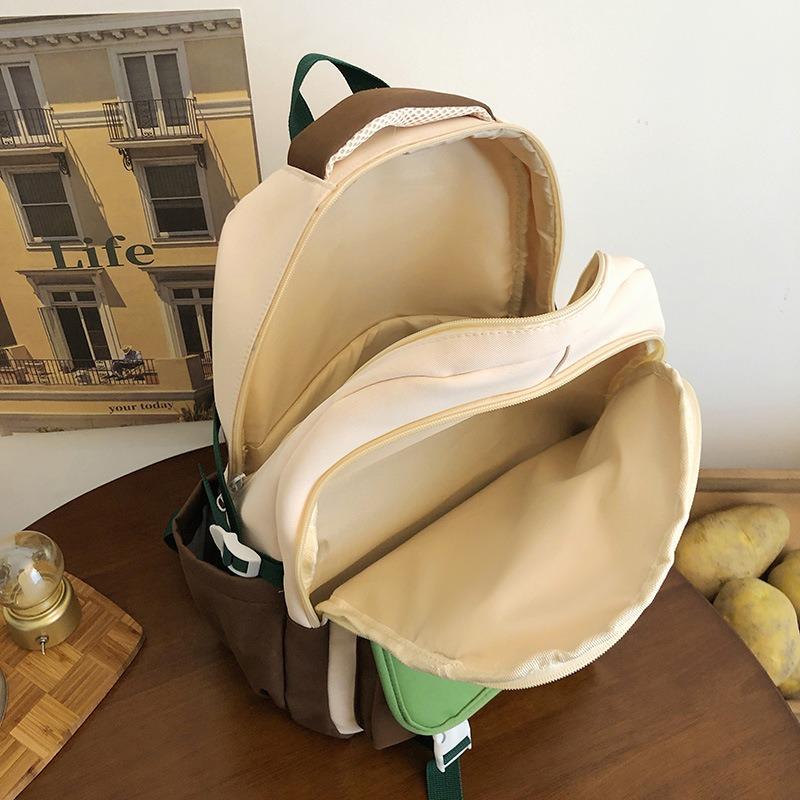 New Middle and High School College Students Niche Light Burden Reduction Versatile Large Capacity Backpack High Value Schoolbag