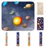 Wooden Space Planet Puzzles Montessori Toys For Kids Educational Jigsaw Tray For Science Learning