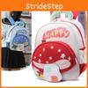 Letters Cartoon Mushroom Pattern Toddler Friendly Cartoon Backpack With Lightweight Design