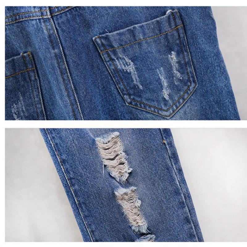 Buy Ripped Jeans Overalls for Girl Denim Pants Children Jeans Jumpsuit  Fashion Teenager Autumn Clothes at affordable prices — free shipping, real  reviews with photos — Joom