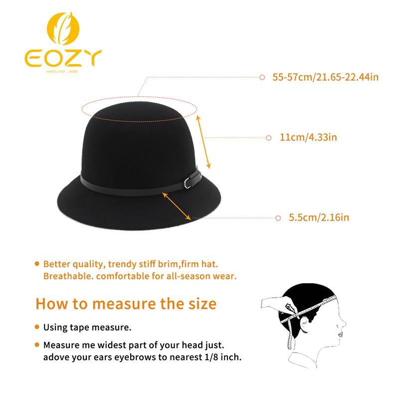 Wool Retro Female Bucket Hat Autumn 