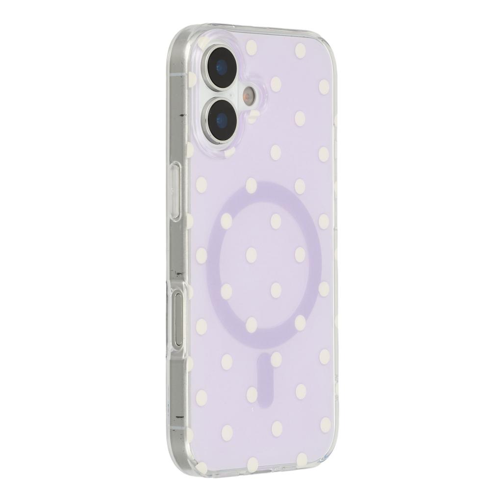 For iPhone 17 Case Polka Dot Pattern TPU + PC Phone Cover Compatible with MagSafe