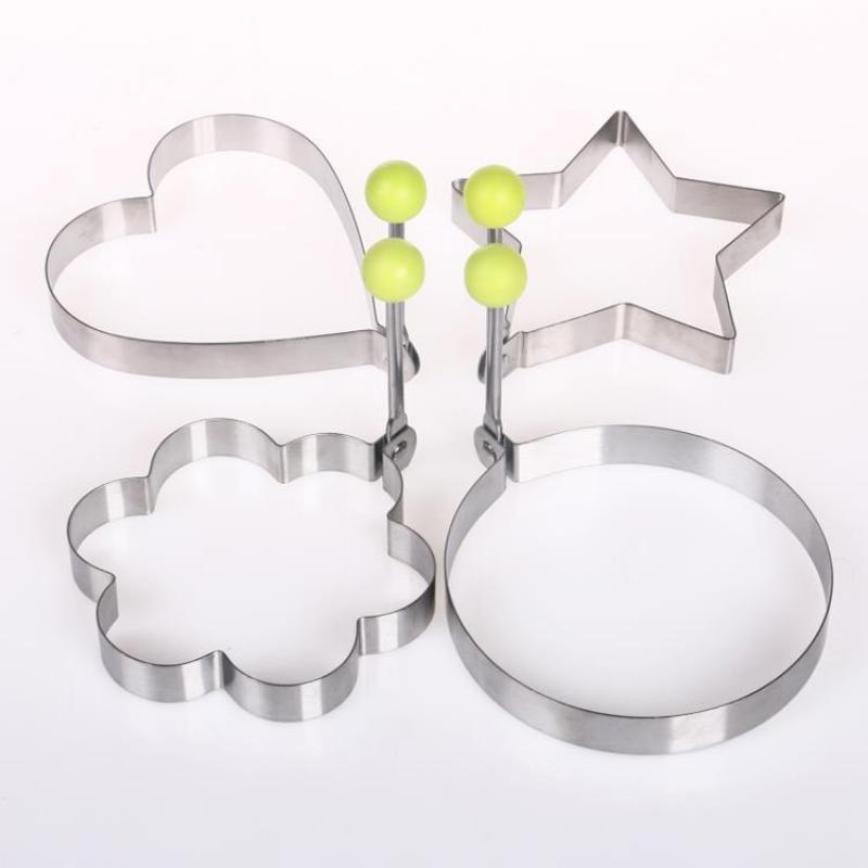 5PCS Stainless Steel Fried Egg Pancake Shaper Omelette Mold Mould Frying Egg Cooking Tools Kitchen Accessories Gadget Rings