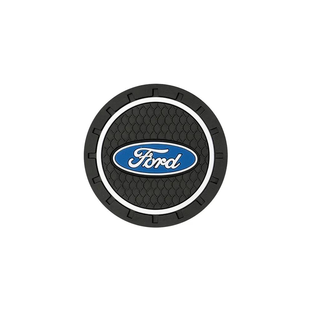 

Car Sticker Ford New 2025 Hot 1/2pc Car Badge Water Cup Holder Anti-slip Pad Mat Bottle Slot Coaster For Ford Fiesta Mondeo Fusi