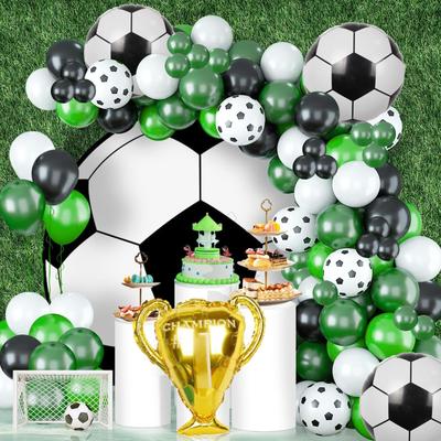 Award-winning Football Championship Sports-themed Aluminum Film Balloons Set for Children's Birthday Party Decoration and Arrangement