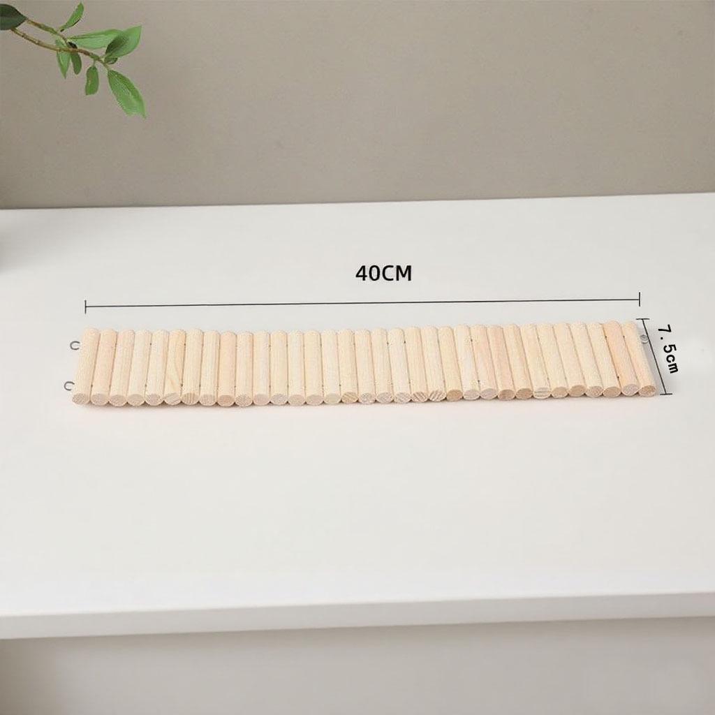 Solid Wood Hamster Arch Climbing Ladder Toy and Hideout