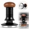 58mm Coffee Tamper 30lbs Calibrated Spring Loaded Tamper Adjustable Depth Espresso Tamper with 304 Stainless Steel Base Ergonomic Walnut Wood Handle