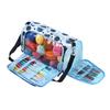Oxford Fabric Large Capacity Knitting Yarn Organizer Bag Travel Tote with Multiple Pockets for Crochet Hooks Accessories