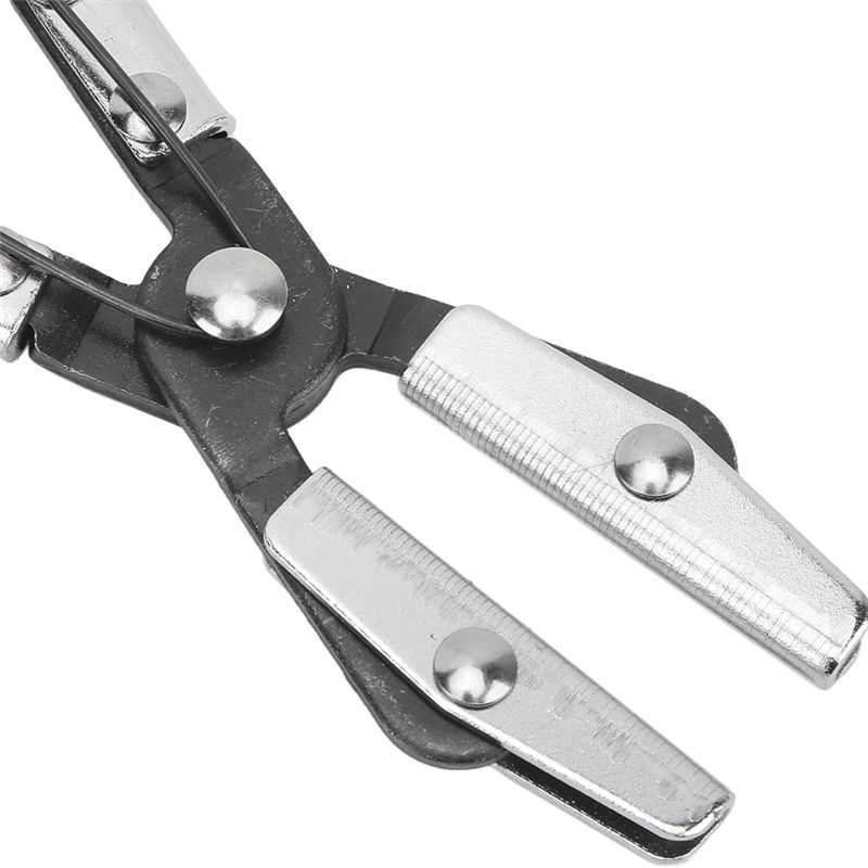 ABWR-Hose Clamp Pliers For Automotive And Machine Maintenance, 10-Inch Universal Hose Pinch Off Plier With Ratcheting Jaws