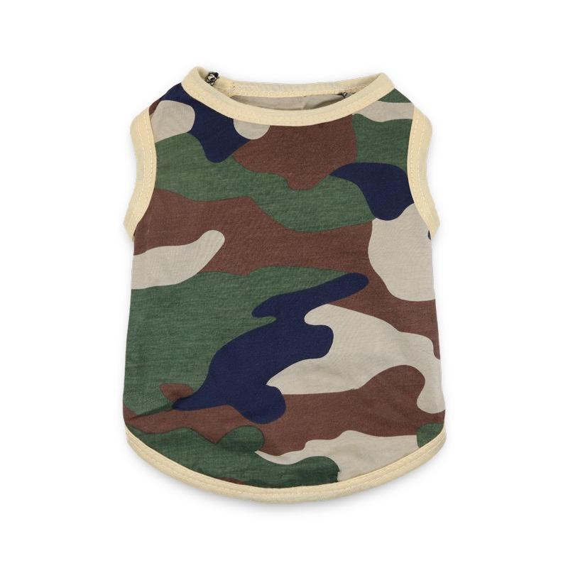High-quality Drooling Dog Camo Pet Clothing In Cotton Material Available In Multiple Colors