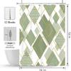 Boho Shower Curtain, Geometric Shower Curtains, Modern Minimalist Art Decor, Fabric Waterproof Bathroom Bath Curtain Set