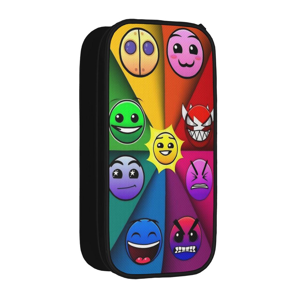 Fashion Geometry Cube Game Pencil Case  Pencilcases Pen Box Kids Big Capacity Bag Students School Zipper Stationery