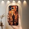 Fire Safety Firefighter Phone Case For iPhone 17,16,15,14,13,12,11 Plus,Pro Max,XS,X,XR,SE,Mini,8,7,Soft Silicone Black Cover