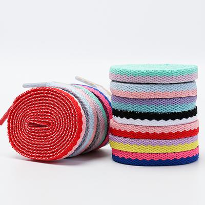 1Pair Flats Shoelaces Off Sneaker White Shoes Lace Classic Flat Double Hollow Woven Shoelaces for Shoes Lace Strings