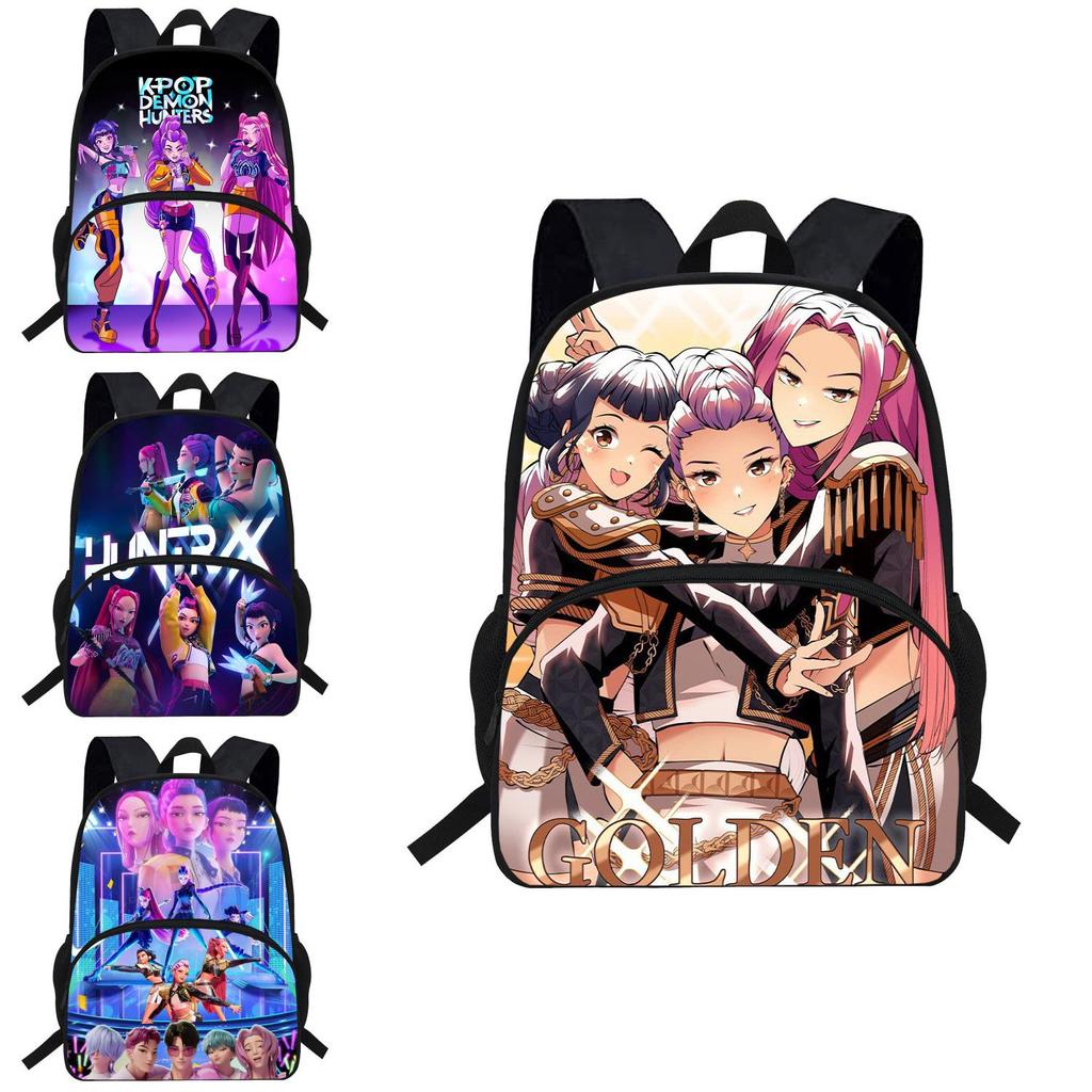 Kpop Demon Hunters Backpack For Kids With Breathable Oxford Fabric And Shock Absorption For School Use