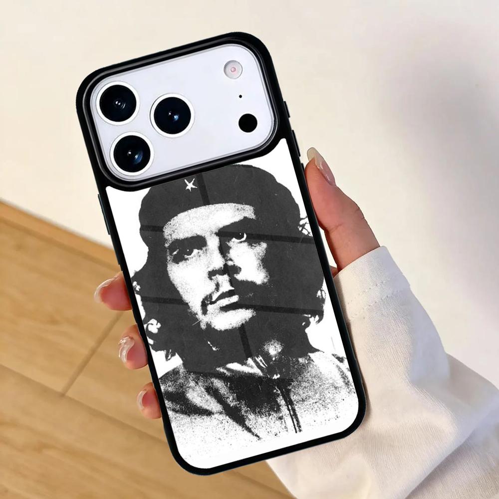 Che Guevara Zigarre rauchend Handyhülle für iPhone 17 AIR 16pro Max 15 14 13 12 11 Bumper Hülle