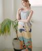 Raub Lounge Wear Print Dress_Blue