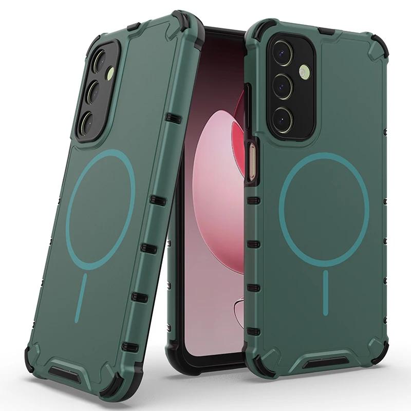 Rugged Earthquake-proof Airbag Armor Case For Samsung Galaxy S26 Ultra S25 Plus S24 S23 A56/36/55/54/34/15 Ott-Box  Anti-slip Shockproof Cover