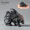 Montessori Wild Animals Model Toy Set - Lion Elephant Antelope Action Figures Miniature Zoo Figurines Educational Kids Gift