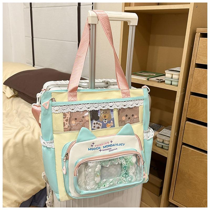 New fresh and sweet candy color bar junior high school students lightweight large capacity backpack