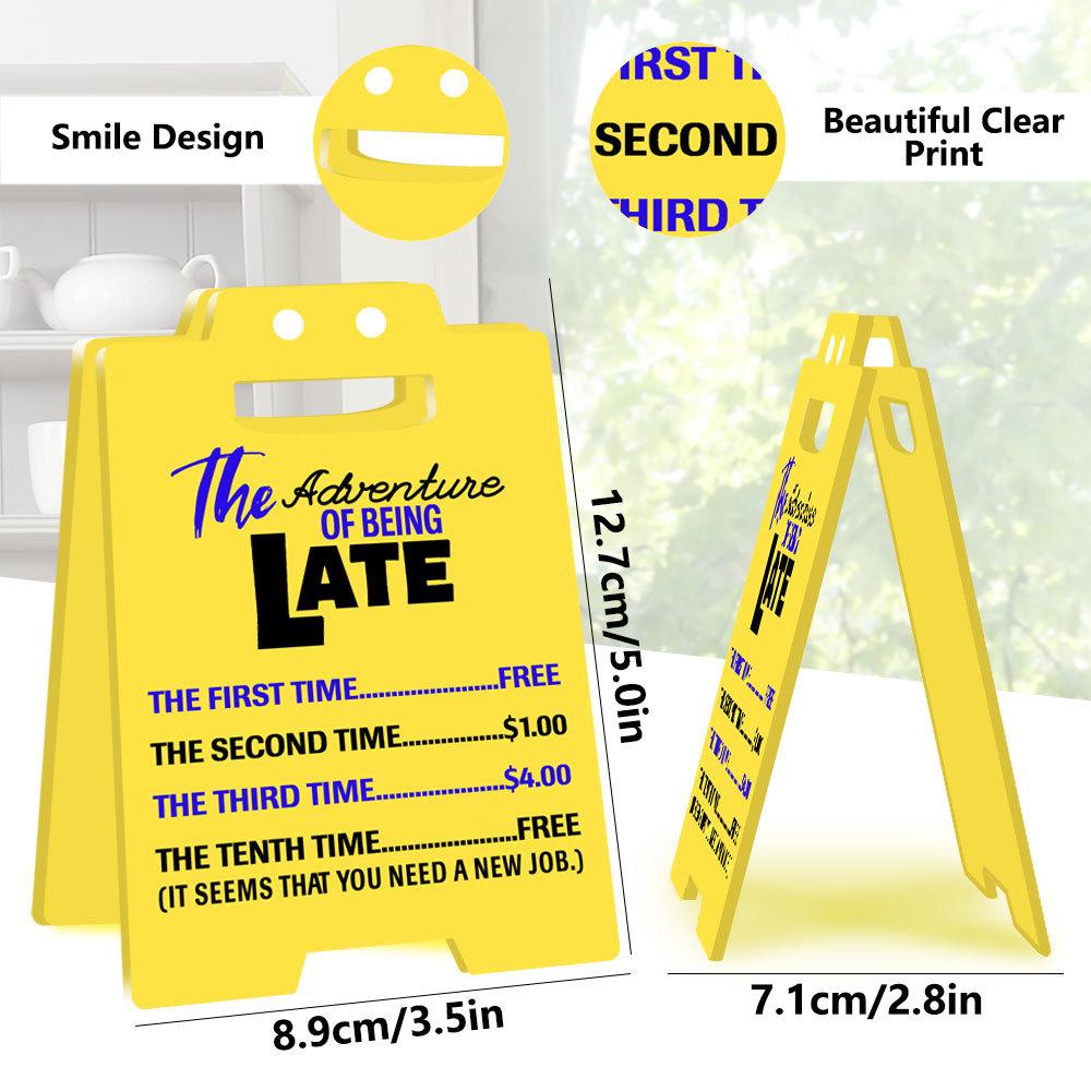 3D Office Prank Ornament - Acrylic Desktop Stand for Colleague Practical Jokes Humorous Workplace Gifts and Funny Desk Decor