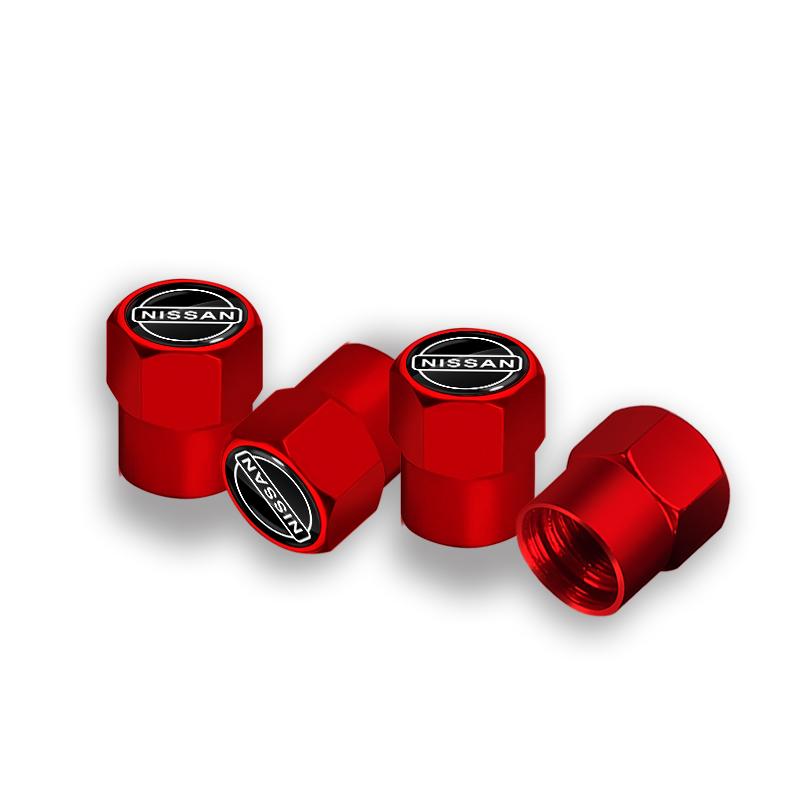 4pcs Metal Car Wheel Tire Valve Caps Stem Case Covers Accessories for Nismo Nissan 370Z Coupe Roadster Z34 2009-2020 GTR Juke
