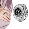 Orologio da dito punk vintage Mini cinturino elastico in lega Orologi Anelli per coppie Orologio per gioielli Orologio al quarzo romano retrò Anello per donna e ragazza