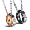 European and American Double Layer Heart Pendant Titanium Necklace - Valentine's Day Gift