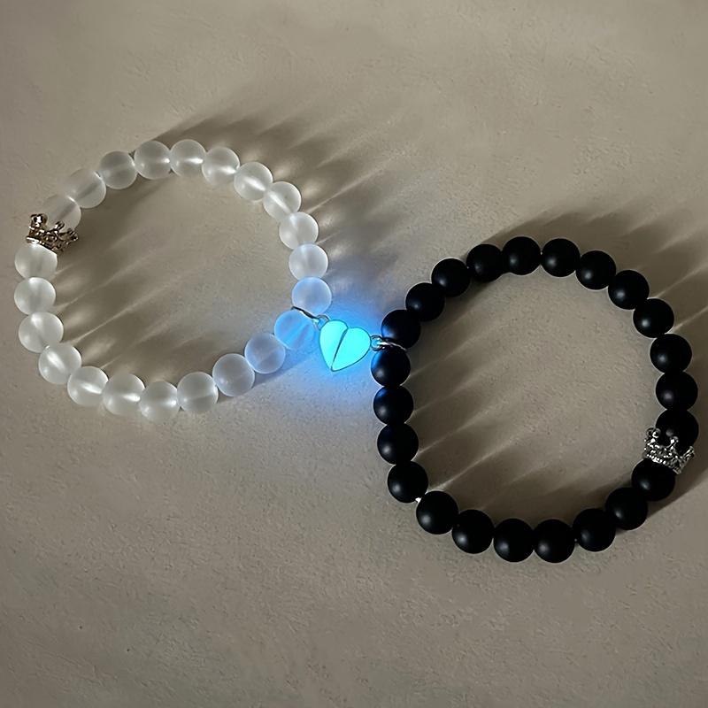 Fashion Couple Glows in the Dark Love 2 Bracelets