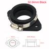 Motorcycle Pit Dirt Bike Carburetor Adapter Inlet Intake Pipe Rubber Fit for KEIHIN MIKUNI KOSO PE PWK 21-34mm Air Intake