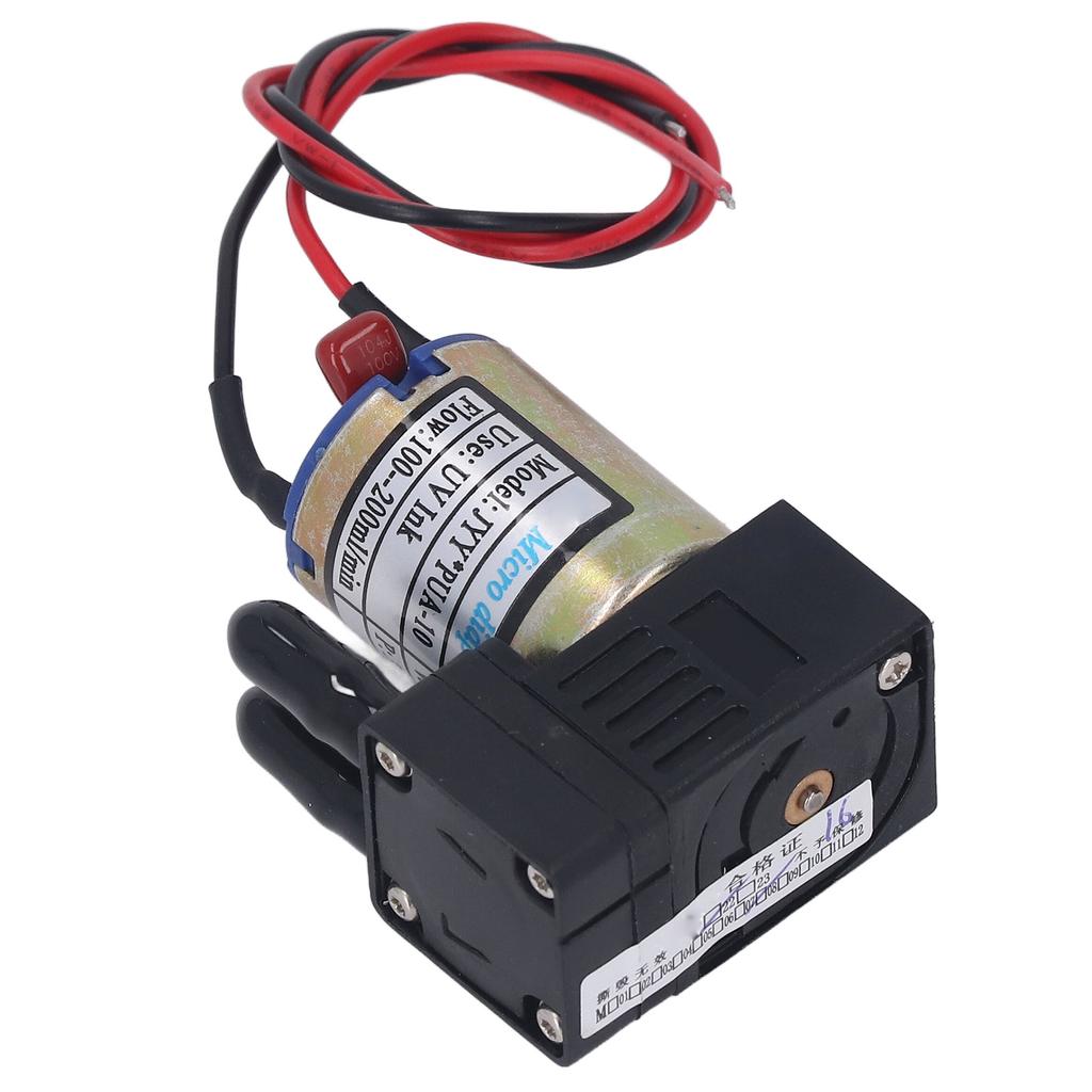 UV-Tintenpumpe 3W Schnelle Wärmeableitung Kunststoff Kleine Drucker-Tintenpumpe Ersatz für Crystaljet DC24V
