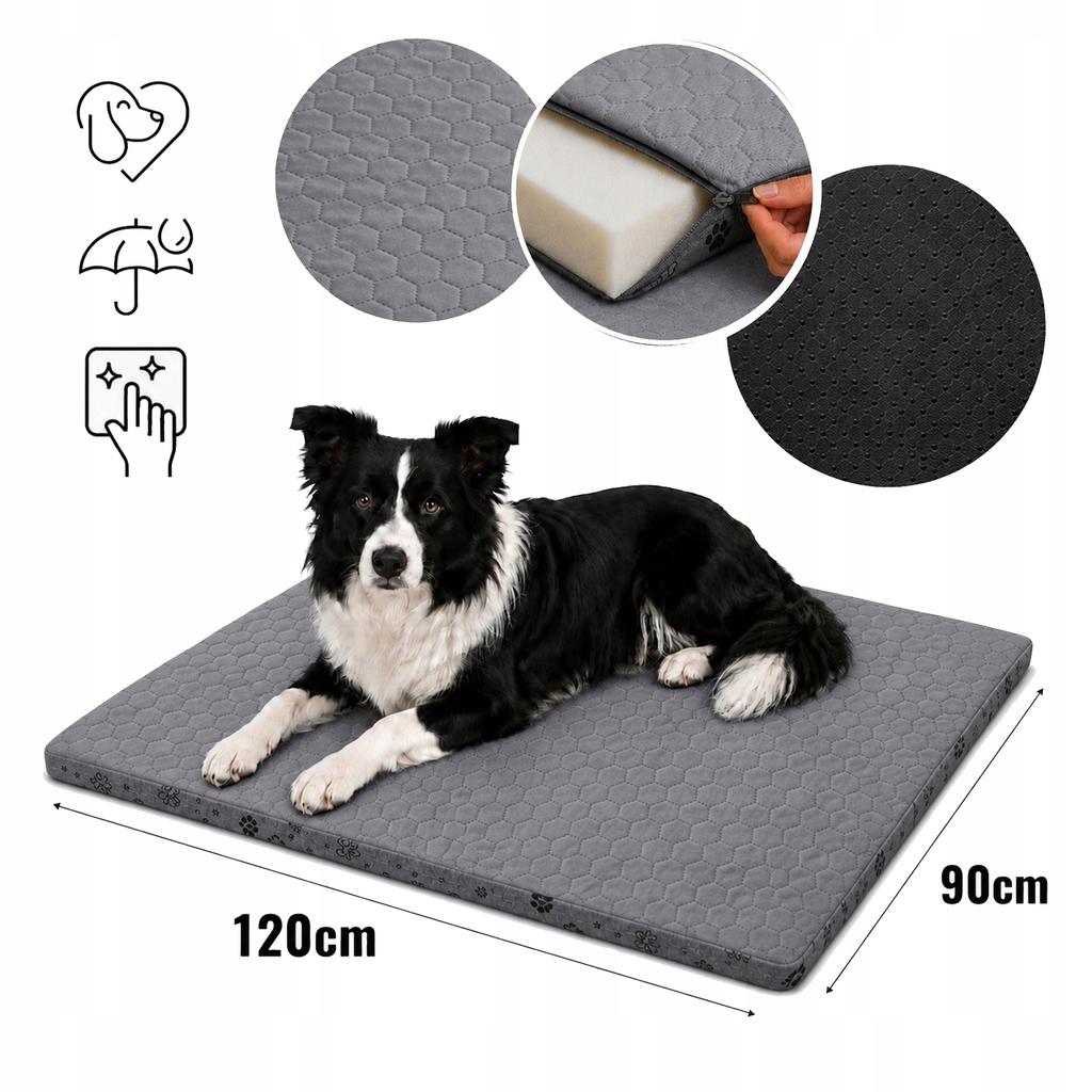 [20] Dog Bed, Pet Mattress 120x90cm LLUNA120
