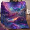 Fantasy Galaxy Space Nebula Print Art Blanket - Soft All-Season Multi-Purpose Throw for Home, Couch, Bed & Gift