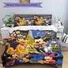 3pcs Mickey Mouse & Friends Christmas Holiday Quilt Cover Set, Soft and Cozy Bedroom, Guest Room and Dorm Decorative Bedding 3-Piece Set 1 Q