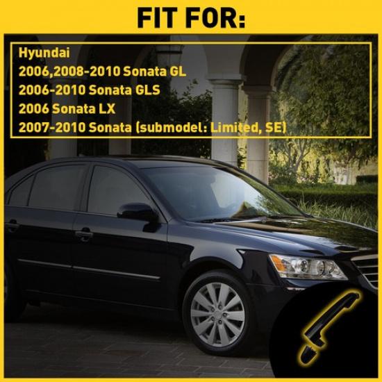 Rear Outside or Door Left Primed Right Handle for 06-2010 Hyundai