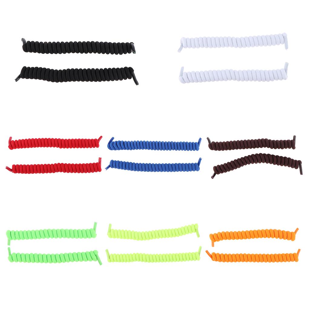 Lazy Tieless Shoe Laces Durable Polyester Rubber Spring Shoelace Organizer for Athletic Casual Walking Shoes