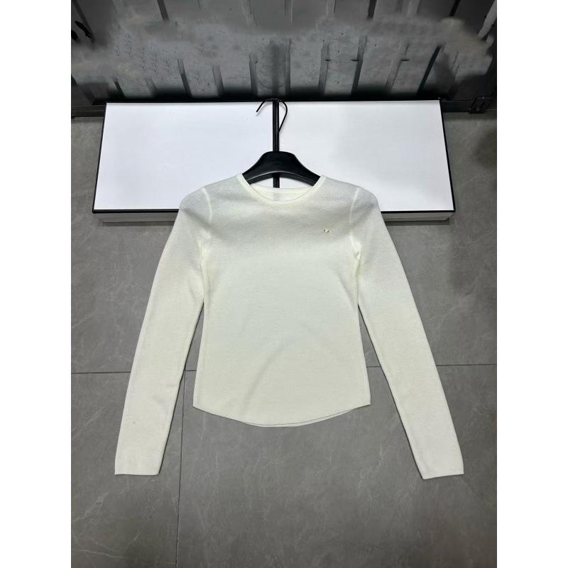 Xiangjia 2025 Autumn/Winter Wool Blend Round Neck Knit Top