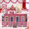 DIY Heart Tinsel Garland Love Sequins Hanging Decor Sweet Valentines Garland  Valentines Party