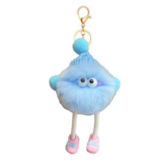 Keychain Pendant Plush Soft with Colorful Kids Backpack Pencil Character Graphics Fabric Keychain Case Accessory