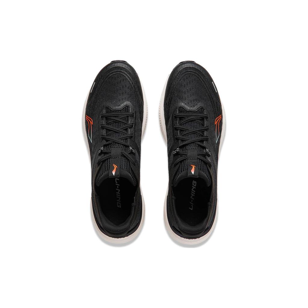 Li Ning Light And Shadow Element Slip Resistant Abrasion Resistant Low Top Running Shoes Men's Black ARHU027-3