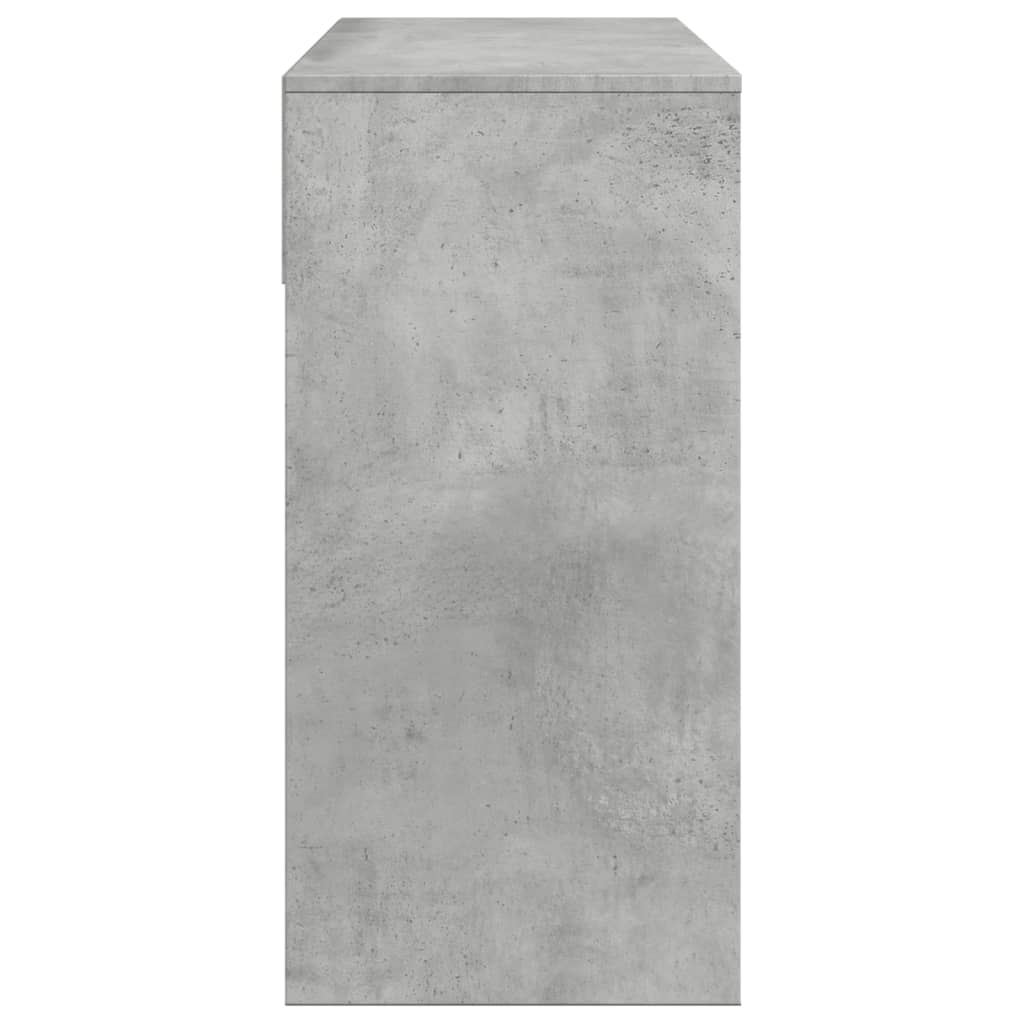 Makeup Table with Mirror Concrete Grey 80 x 39 x 80 cm