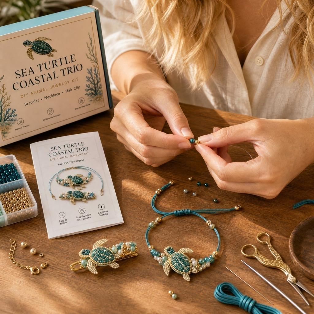 Creative Bead Bracelet Making Kit for Jewelry - DIY Set for Beginners