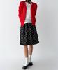 The Green Lab Dot Frill Skirt [Black]