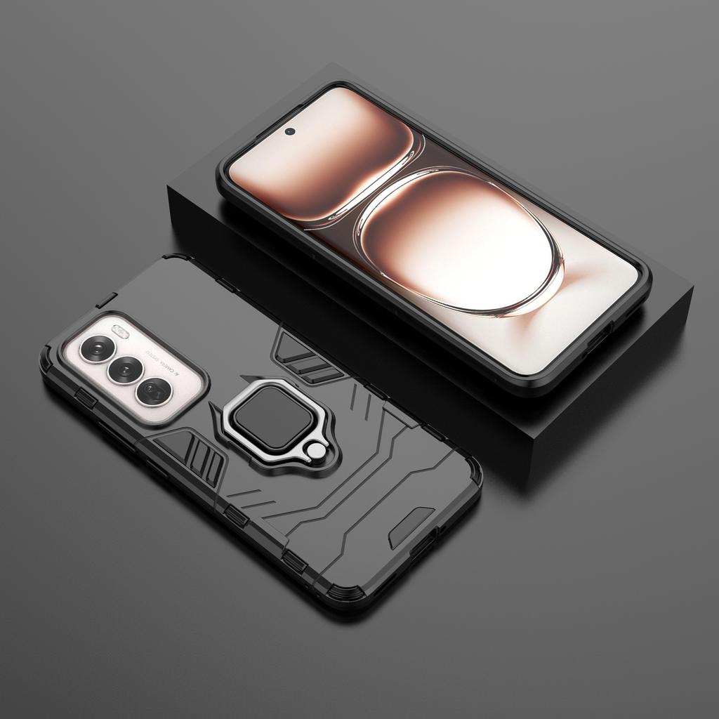 For Oppo Reno12 5G (Global) Case PC+TPU Kickstand Phone Cover