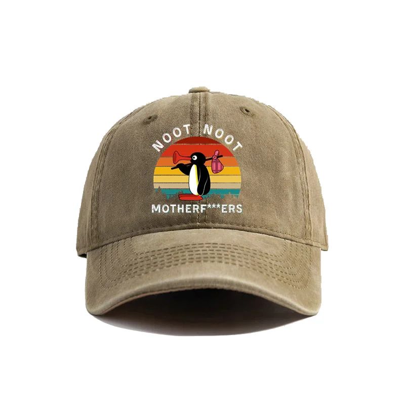 Berretto da Baseball Pinguino Noot Noot Usurato Cool Uomo Donna Pinguino Arrabbiato Cappelli Retro Outdoor Regolabile Regalo Cappello Pinguino Moda